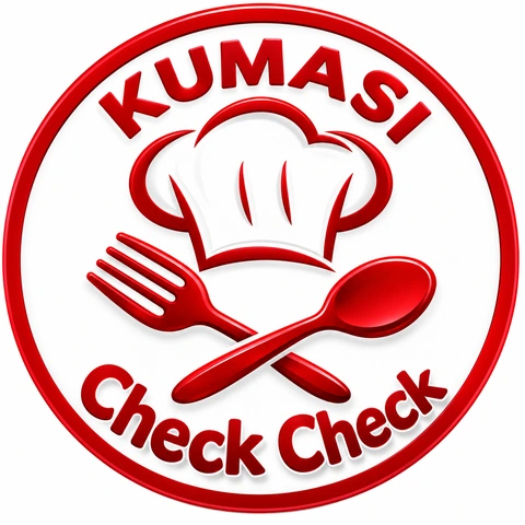 Kumasi CheckCheck chef's hat logo